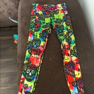 CVG Tie Dye Skull Leggings